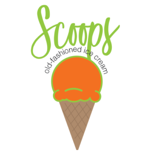 Scoops ice cream
